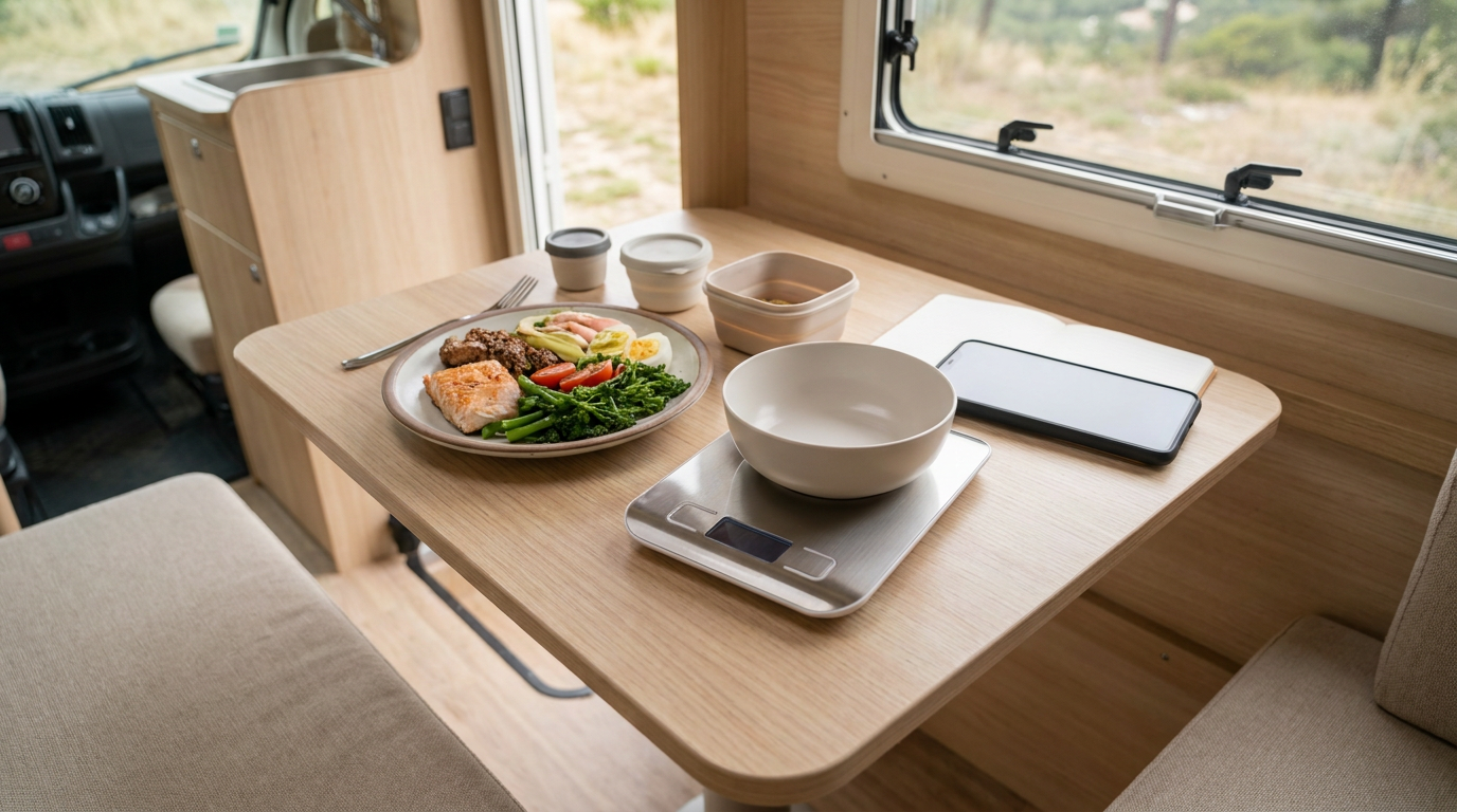 Food Scale for Van Life: Macro Tracking With a Tiny Kitchen and Limited Storage