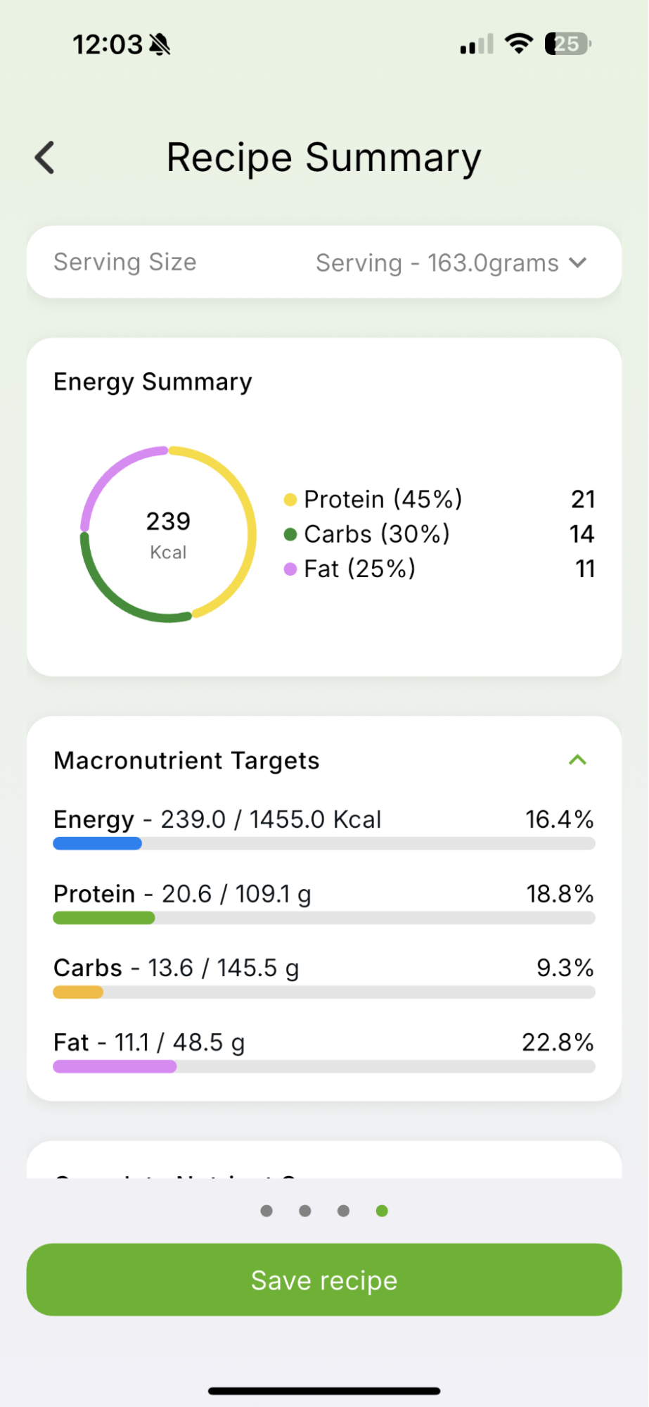 3. How to Create a Recipe — Qalzy app screenshot