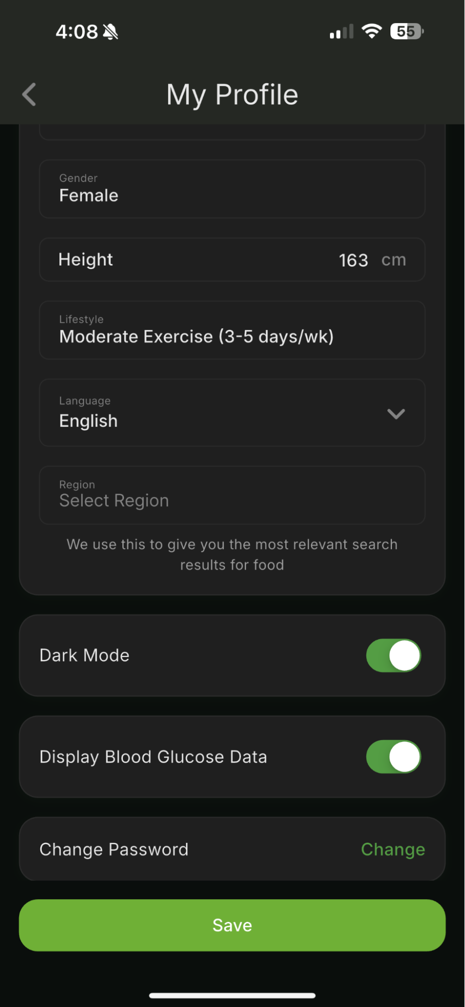 How to Enable Dark Mode — Qalzy app screenshot