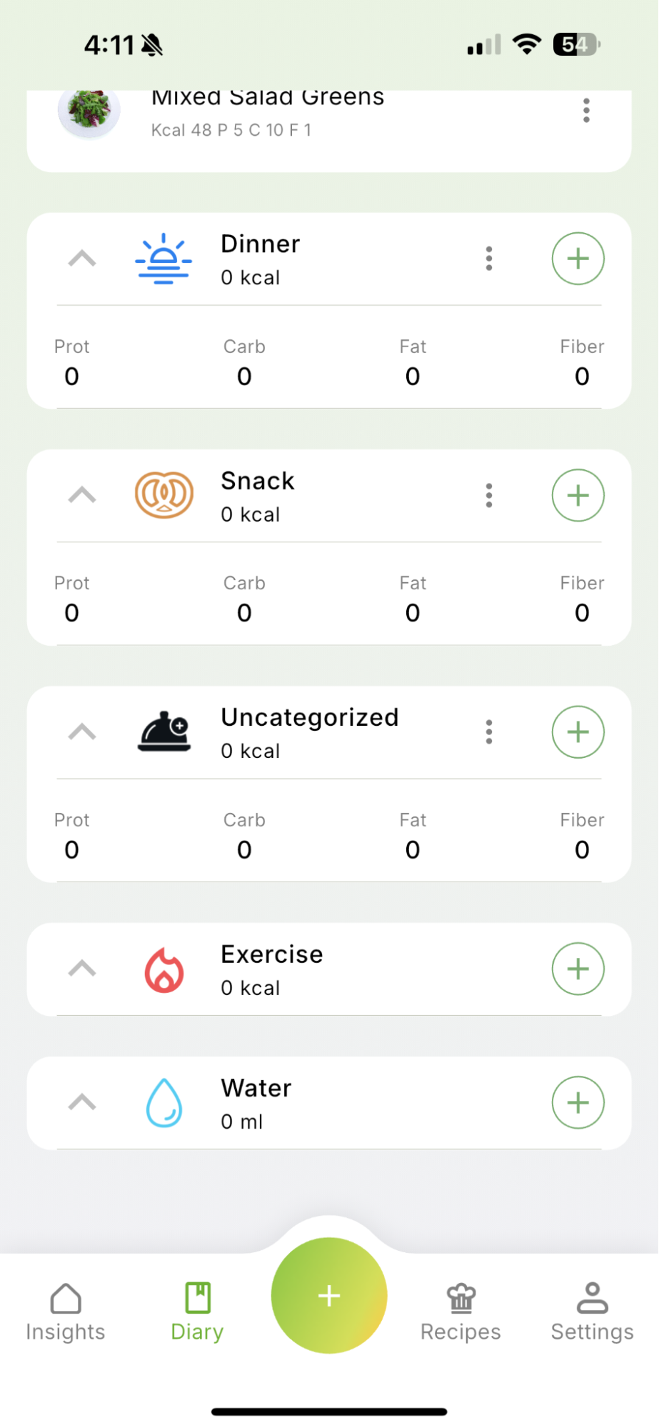 How to Track your Water Intake — Qalzy app screenshot