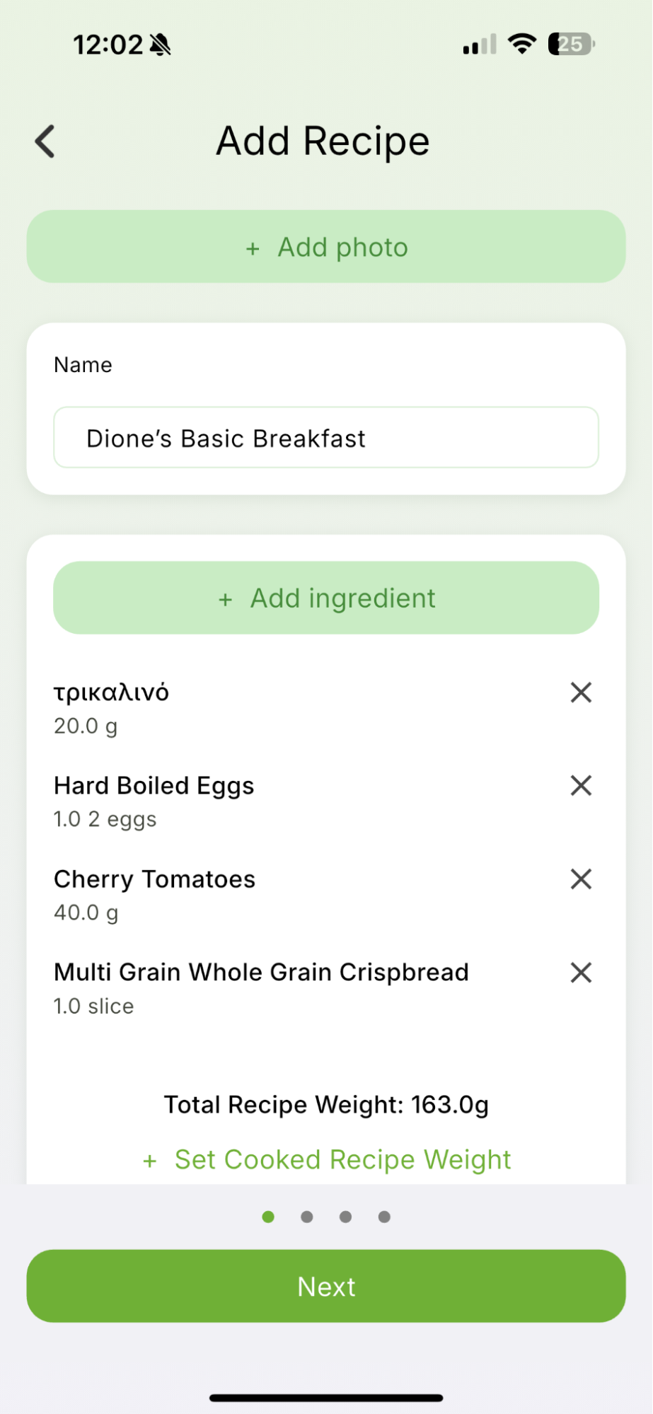 3. How to Create a Recipe — Qalzy app screenshot